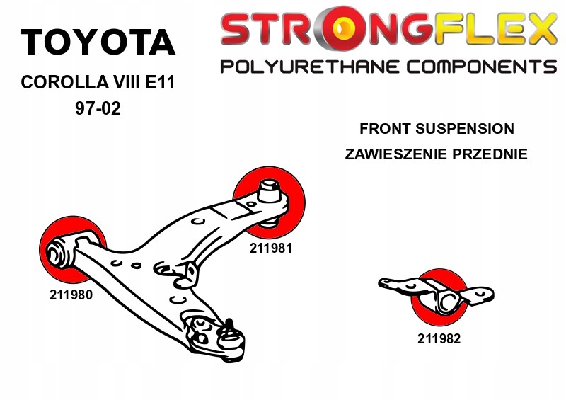 фото №2, 211981b - втулка рычага передний - задняя strongflex