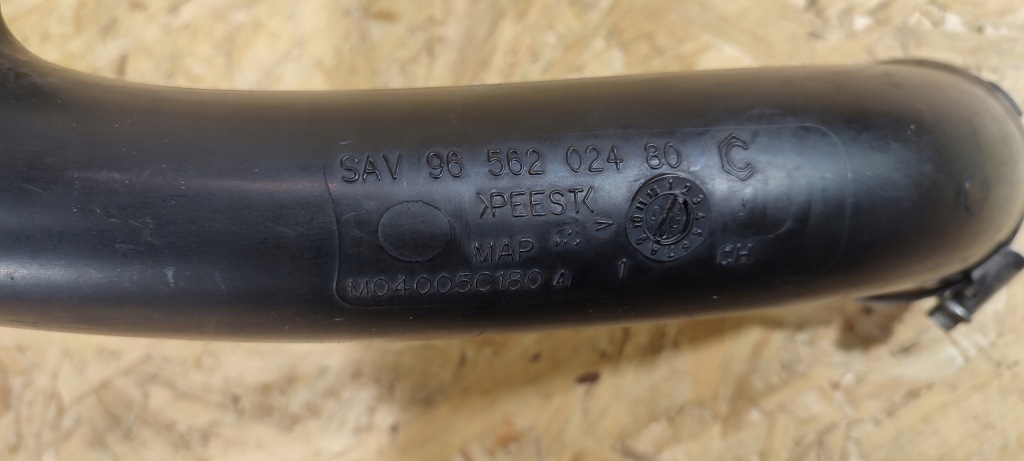 фото №4, Peugeot citroen 1.6 thp труба turbo повітрозабірник wąż 9656202480