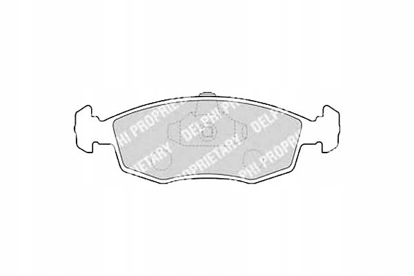 фото №2, Delphi lp1549 набор тормозных колодок тормозных, тормоза дисковые