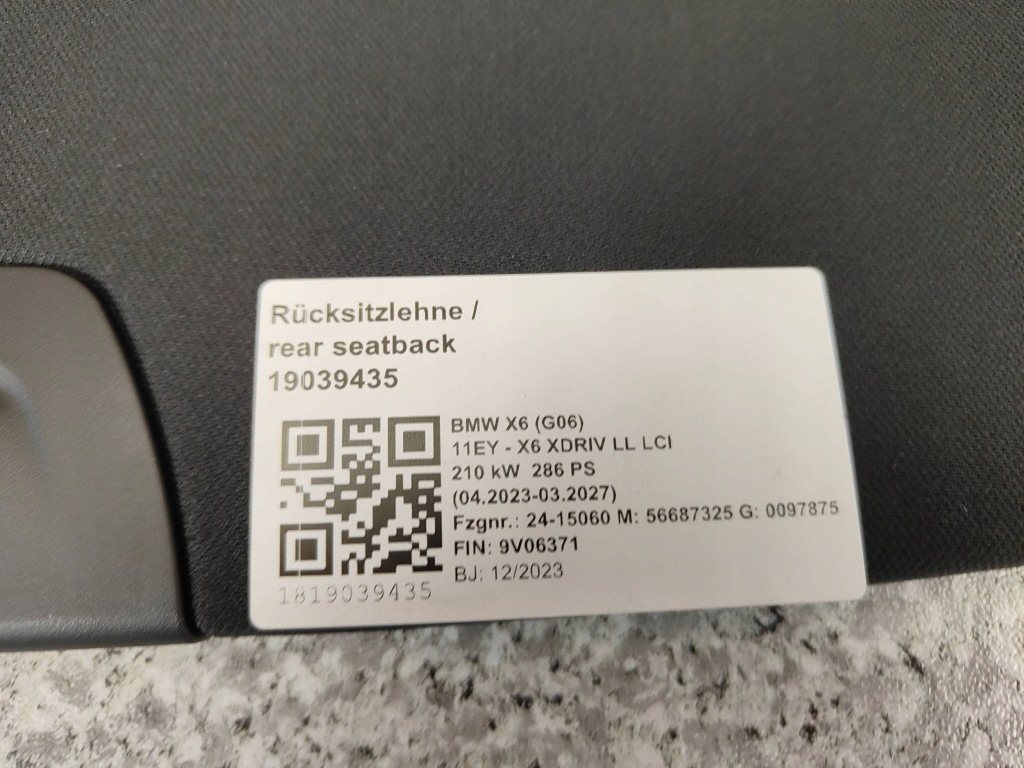 фото №5, Bmw x6 g06 полка задняя задняя багажника czarna антрацит 7950606