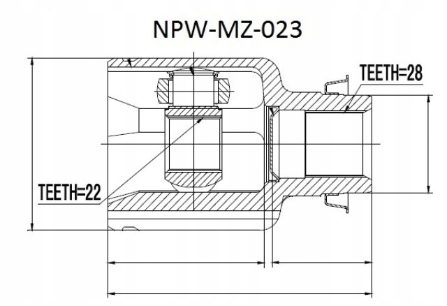 фото №2, Шарнир внутренний mazda 3 bk /atm/ 1.6 03- l/p