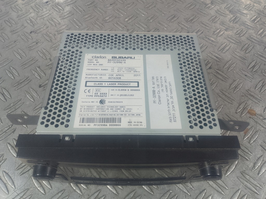 фото №4, Subaru forester iii sh 08-13 радио радиопроигрыватель pf3299ba