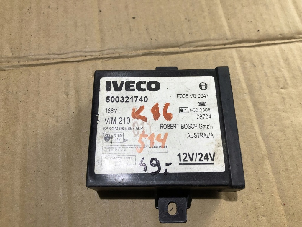 фото №1, Модуль иммобилайзер iveco daily iii 500321740