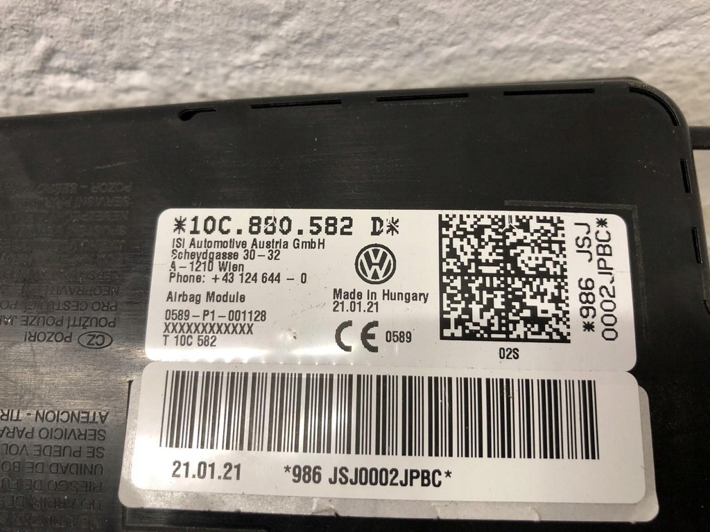 фото №7, Vw id3 id4 id5 audi q4 e-tron подушка подушка безопасности w сиденье правая 10c880582d