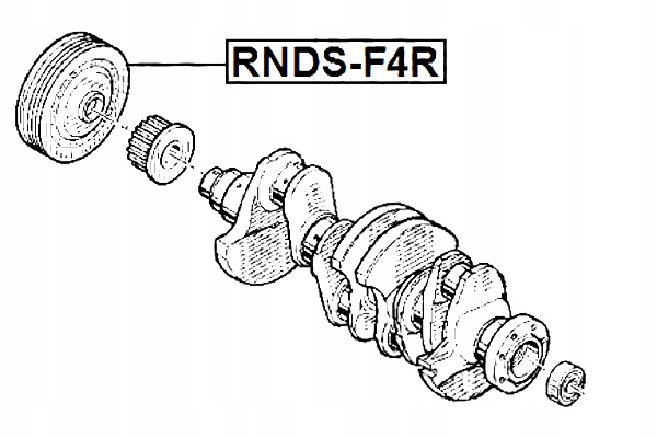 фото №2, Febest колесо трос тягa we вала колінчастого renault megane ii