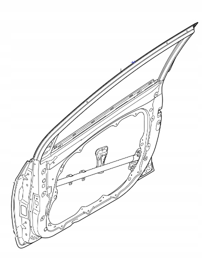 фото №1, Двері ліва передні hyundai i30 2012- 2017 оригінальний номер 76003a5000 jelonek