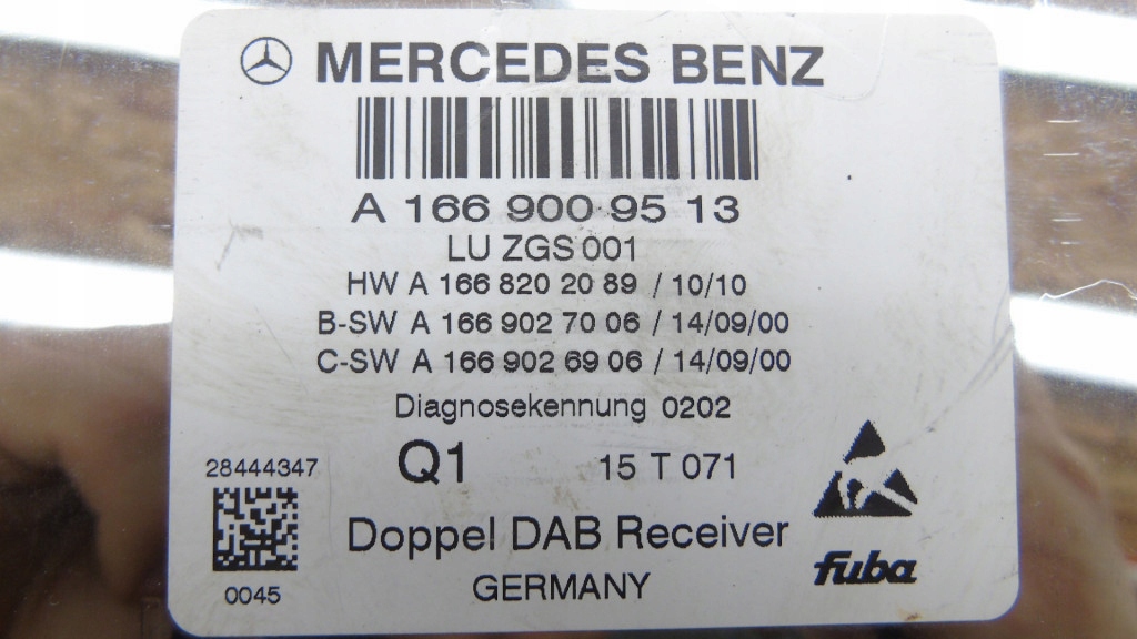 фото №4, Модуль радио dab mercedes slk r172 a1669009513