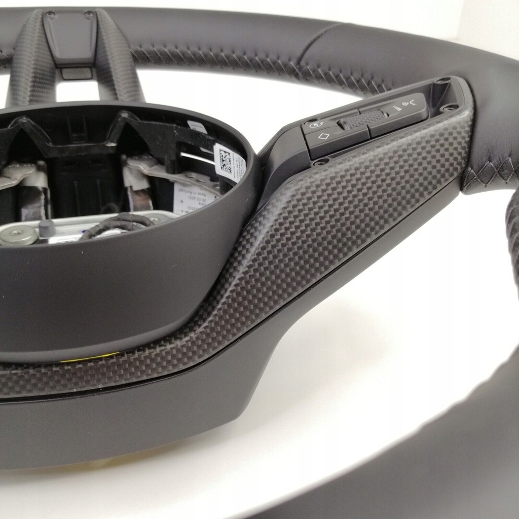 фото №11, Porsche taycan повітропровід czarna шкіра рамка карбон nowa fv 36cm