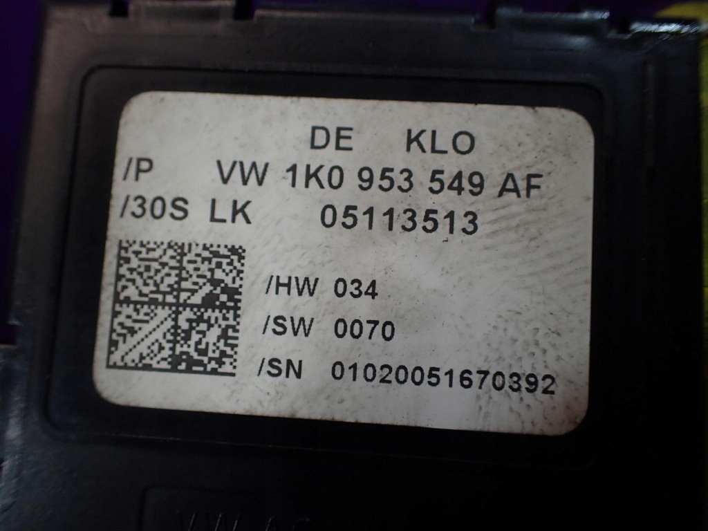 фото №6, Skoda octavia ii 04-08 модуль kąta поворота 1k0953549af