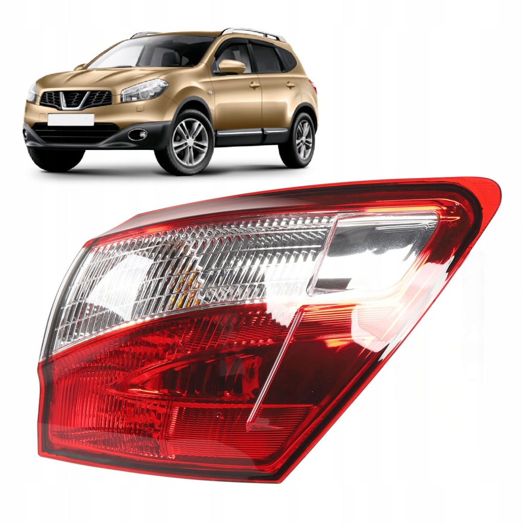 Лампа задня зовнішнє крило led задні світло do qashqai j10 suv 2010- Доставка