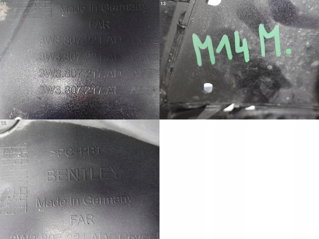 фото №12, Bentley continental 3w3 gt gtc v8 s 13-18 бампер