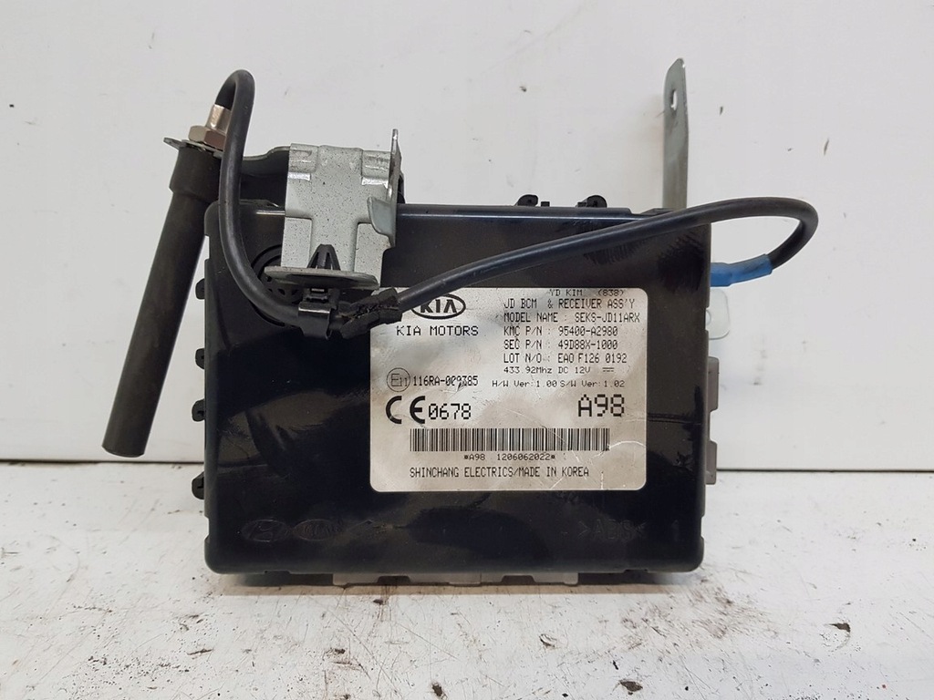 фото №1, Kia ceed ii модуль комфорта bcm 95400-a2980 2012-