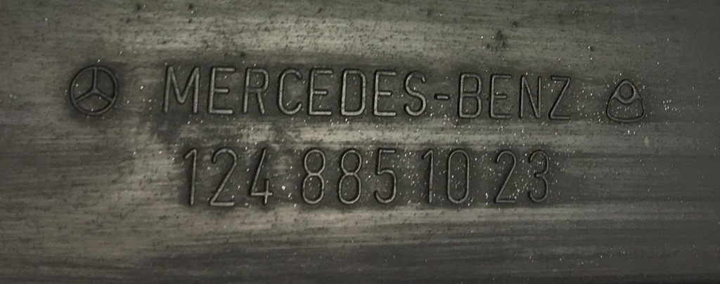 фото №11, Підкладка pod номерний знак реєстраційна рамка mercedes 124 w124 1248851023