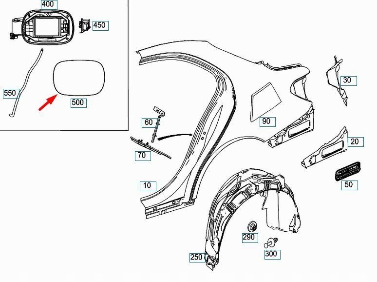 фото №7, Mercedes benz w205 крышка заливной топлива оригинал a2057570106