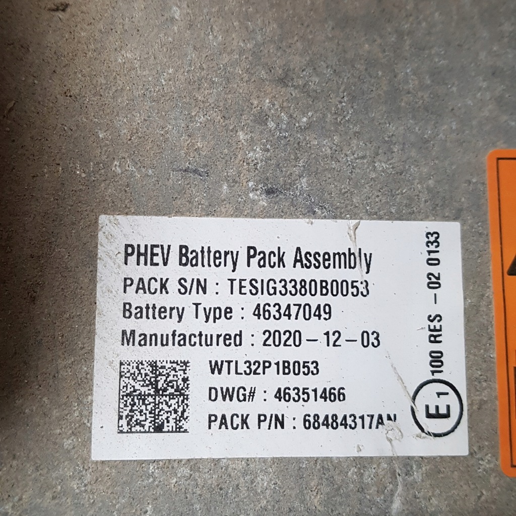 фото №5, Акумулятор гібрид акумулятор jeep 46347049 46351466 !!!30k km пробіг!!!