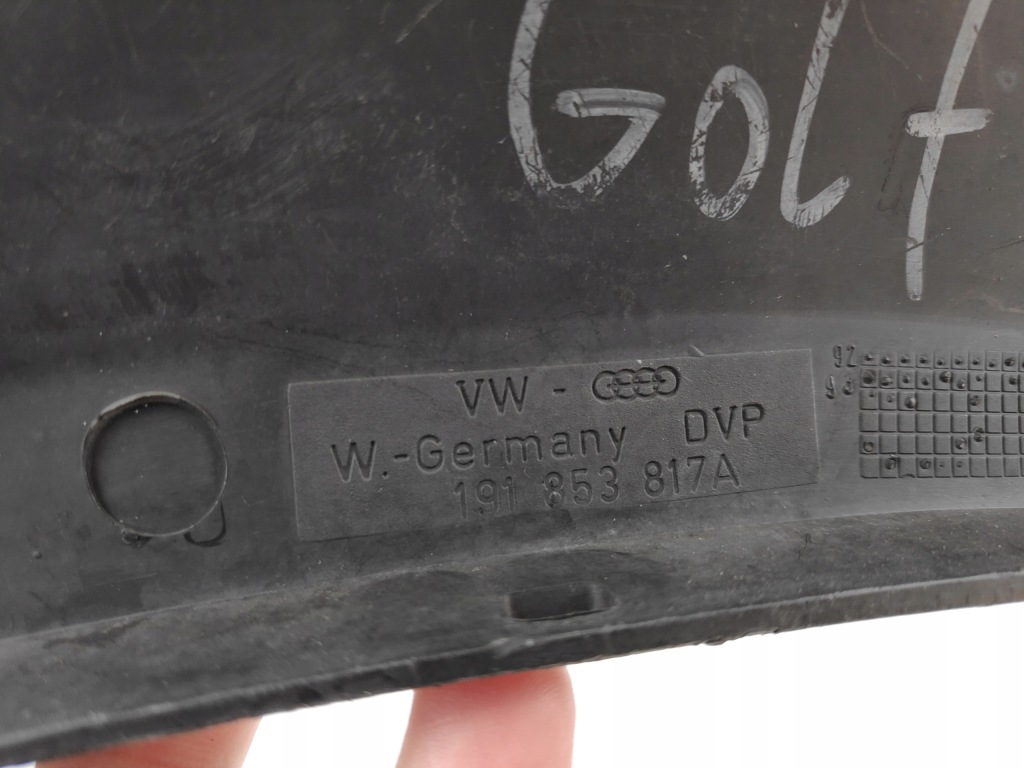 Vw golf ii молдинг накладка крила лівий задній 191853817a Ціна