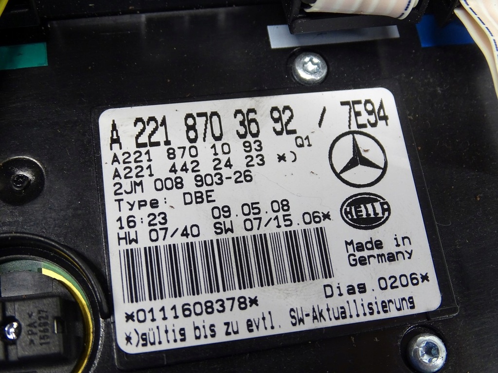 фото №6, Лампа стельовий освітлення кабіни mercedes w221 a2218703692