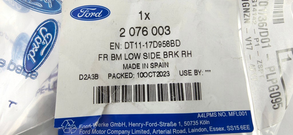 фото №15, Направляющая бампера передний правый tourneo connect 2013-