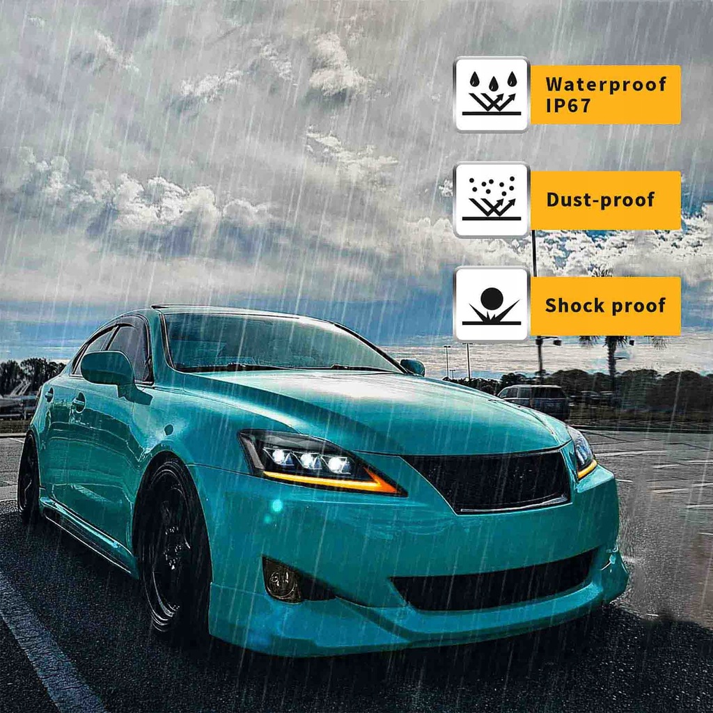 фото №13, Набір лампа перед задня led lexus is 250 350 isf 06-14