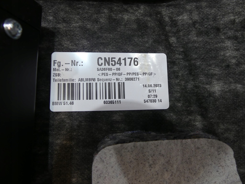 фото №8, Bmw 5 g60 g90 полка задняя czarna антрацит шторка 5a36f80 jak nowa
