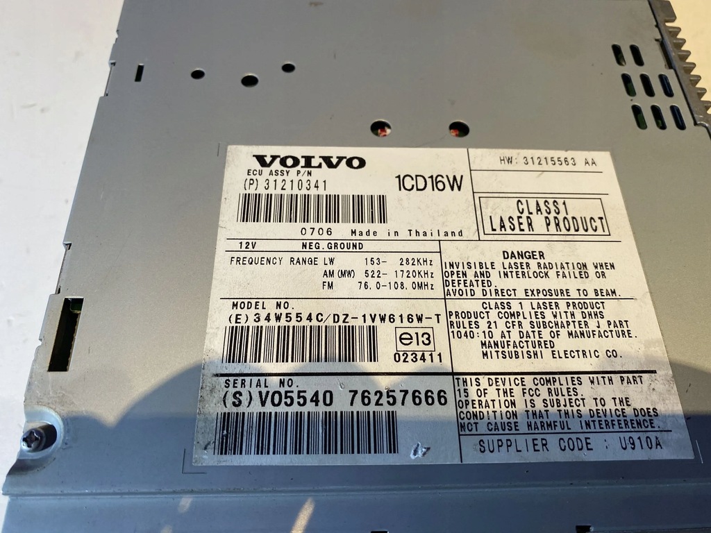 фото №5, Volvo v50 2005 автомагнитола