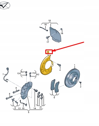 фото №1, Audi e-tron gt передняя часть правый brake disc protection 9j1615312g