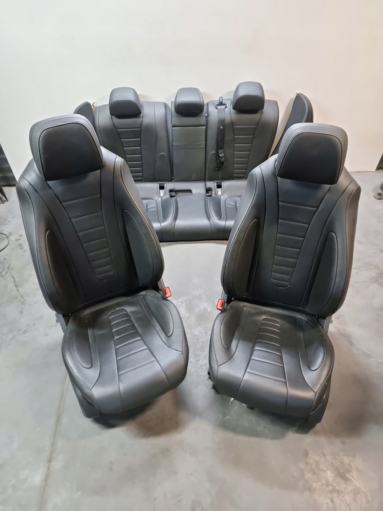 фото №1, Mercedes w257 салон сиденья заднее сиденье кожа комплект