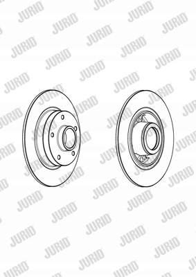 фото №3, Тормозные диски тормозные колодки задняя jurid renault grand scénic iii