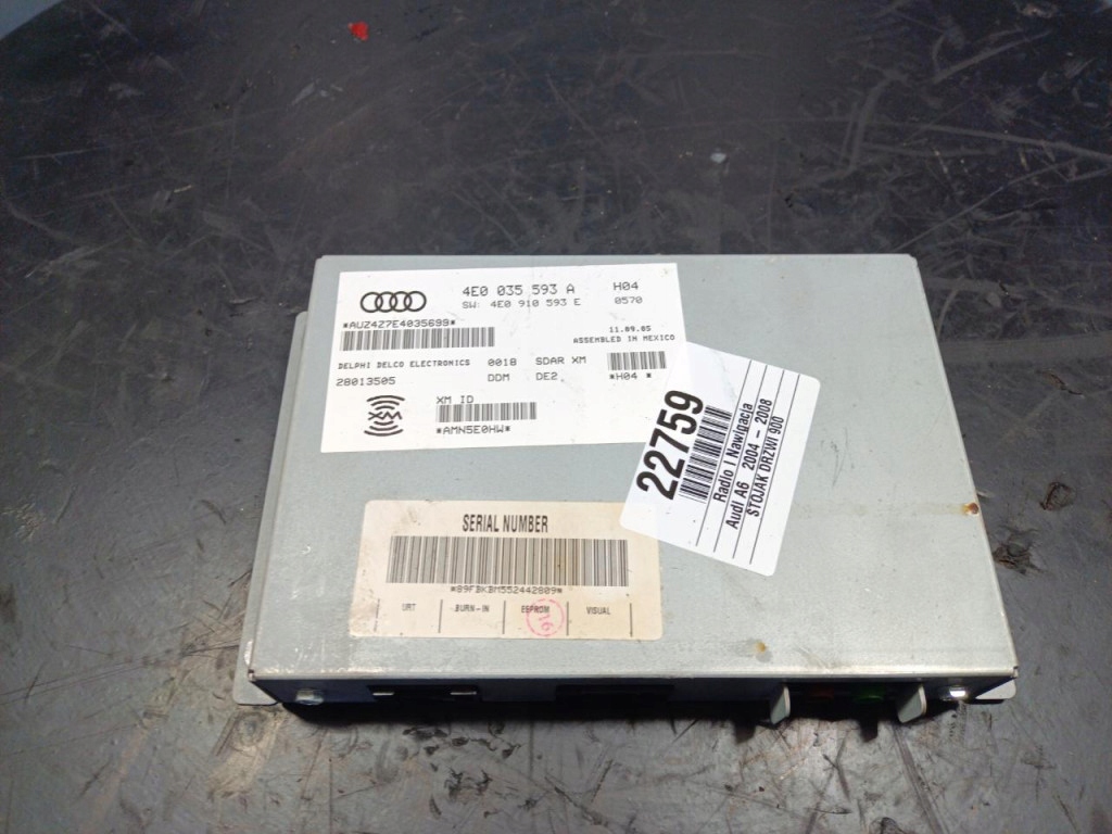 фото №1, Audi a6 c6 модуль радіо 4e0035593a