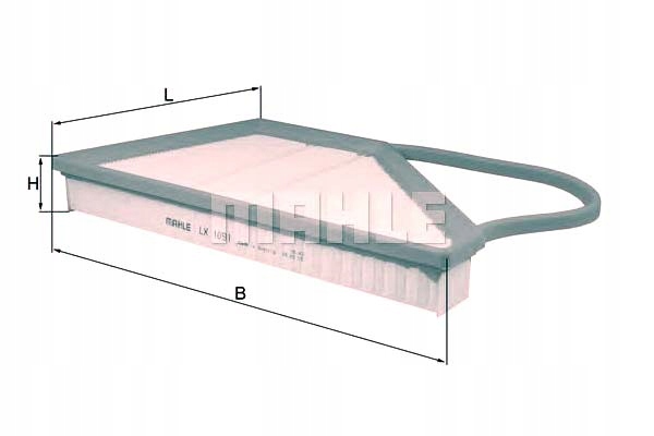 фото №1, Mahle lx 1091 фільтр повітря
