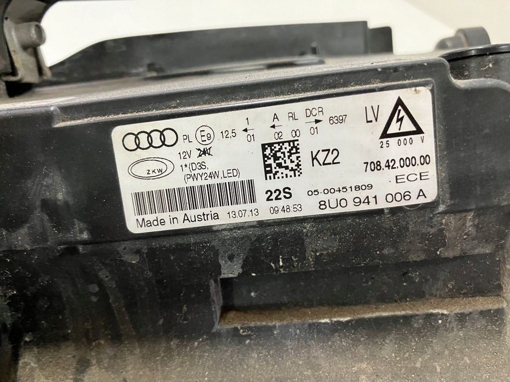 фото №8, Лампа правый перед правая ксенон led audi q3 i 8u 8u0941006a uk