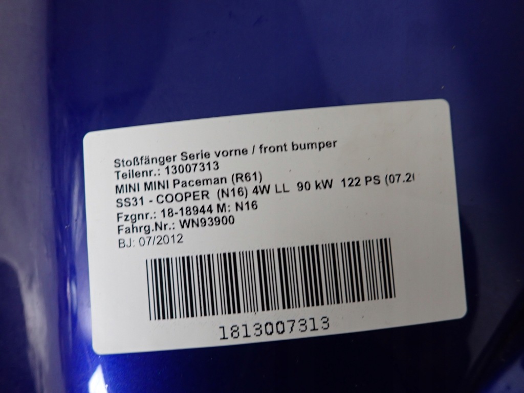 фото №10, Mini countryman paceman r61 11-16 бампер перед передний