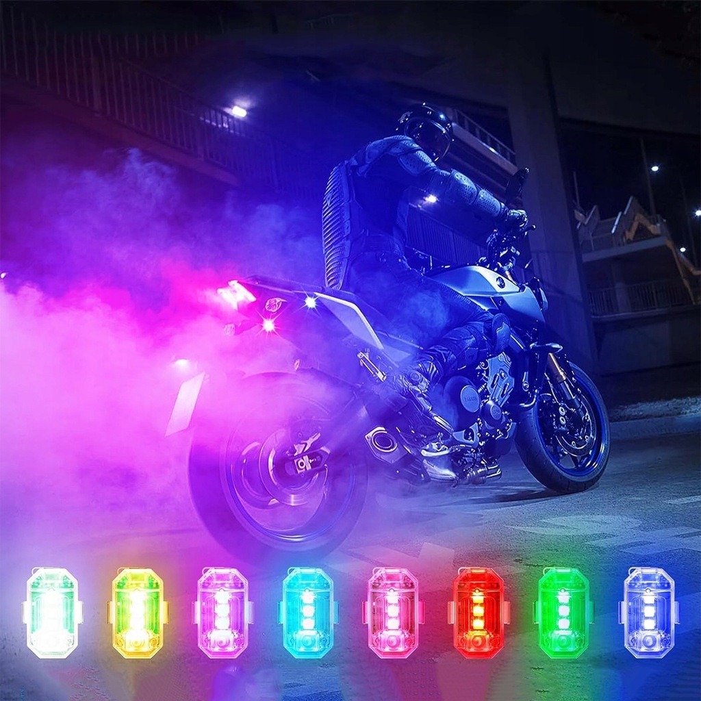 фото №10, 4x лампа попереджувальна flara kogut stroboskop 8 колір led na акумулятор