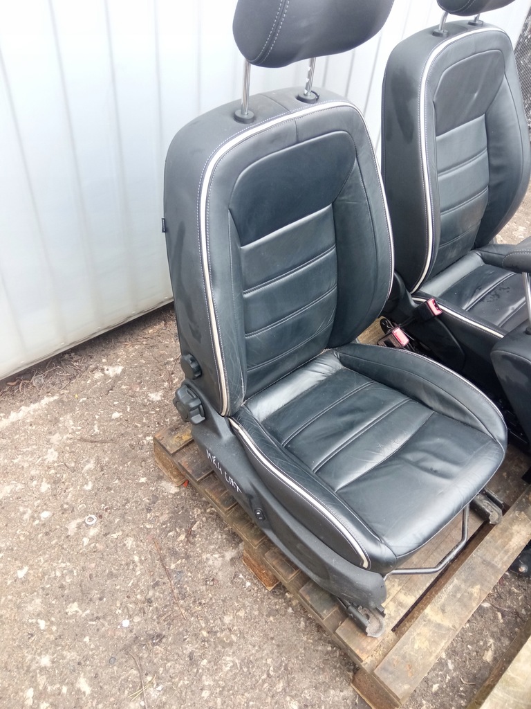 фото №10, Ford mondeo mk4 lift сиденья кожа белый nić