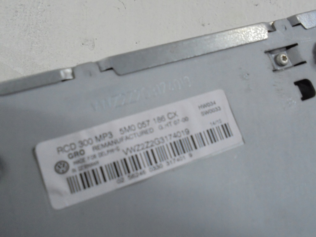 фото №3, Vw golf v plus радио cd mp3 rcd 300