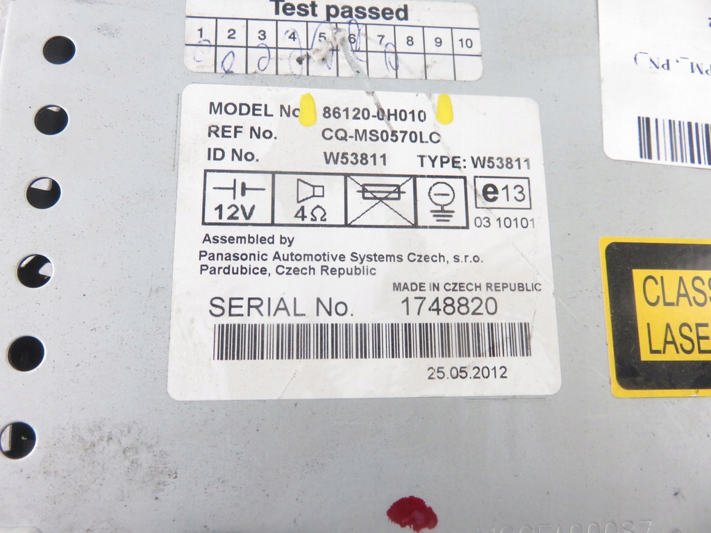 фото №11, Радіо citroen c1 pm_, pn_ 861200h010