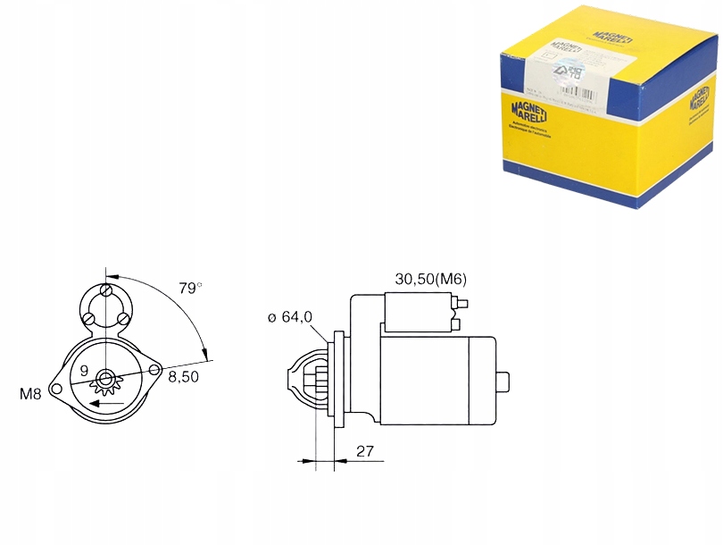 Стартер magneti marelli 063280045010 Доставка