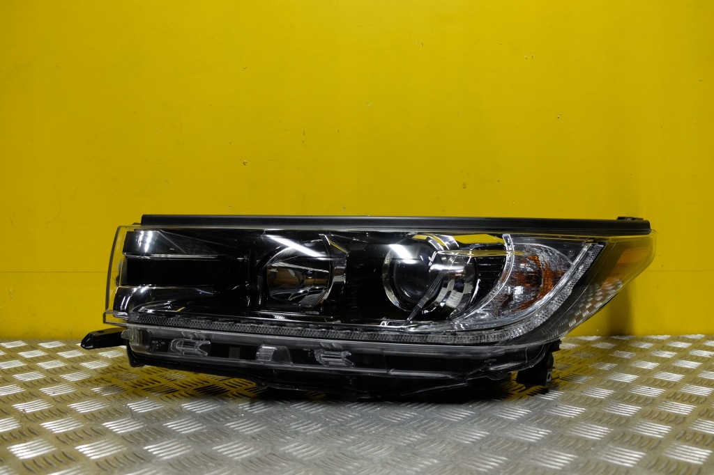 фото №1, Toyota highlander 2017-2018 фара лампа звичайна лінза з led l usa
