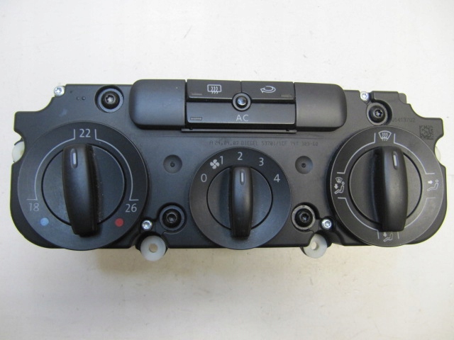 фото №12, Volkswagen golf 5 v панель кондиционера 1k2820045b