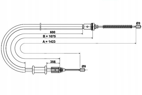фото №2, Трос тормоза ручного nissan kubistar renault kan