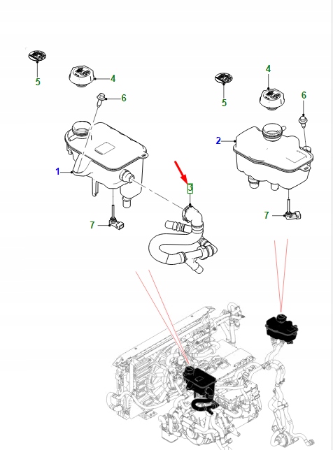 фото №1, Jaguar i-pace x590 expansion бак inlet шланг rhd t4k1896 original