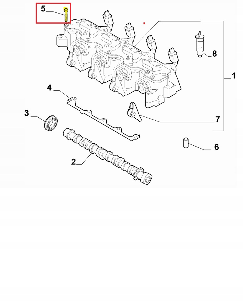 фото №1, Болт модуля multiair alfa romeo giulia stelvio 2.0