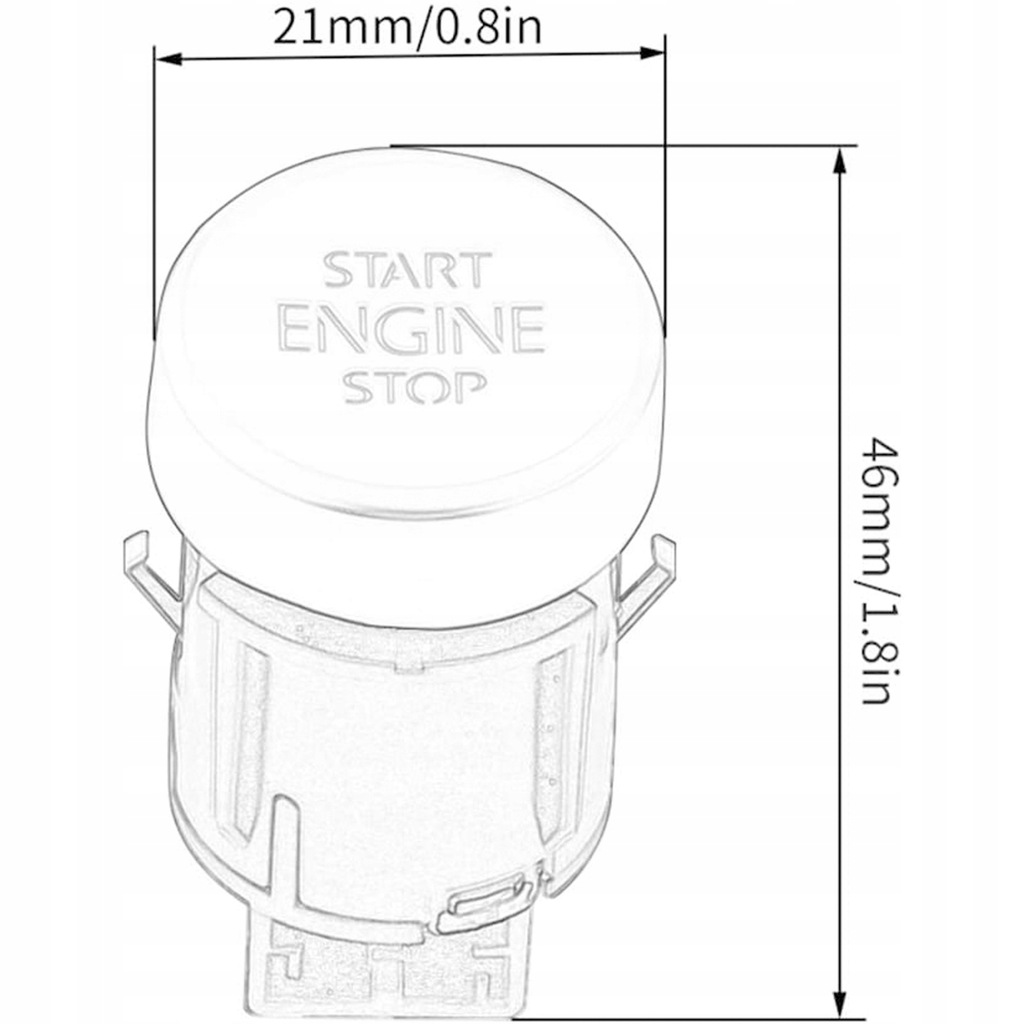 фото №15, Кнопка запуск стоп двигуна автомобіля 5n0959839