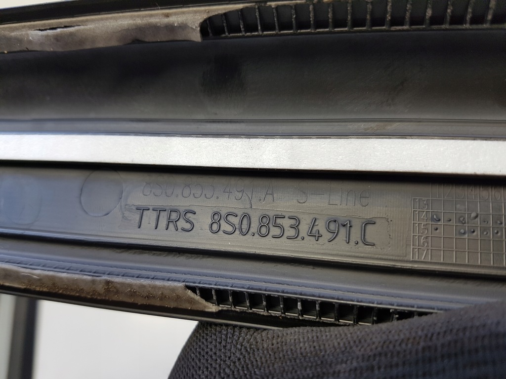 фото №7, Audi tt 8s 15r молдинг накладка порог левая s-line