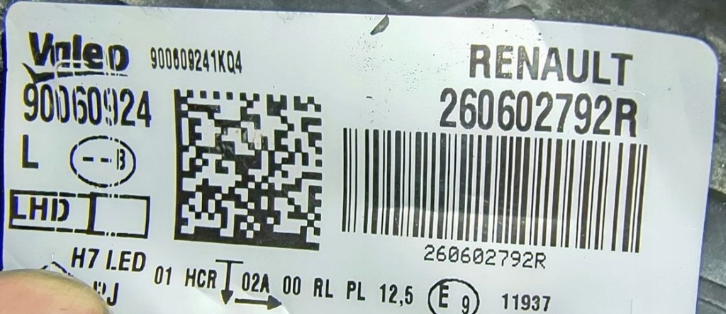 Фара фара левая правый  обычная+ led renault megane iv модуль блок розжига Оригинал