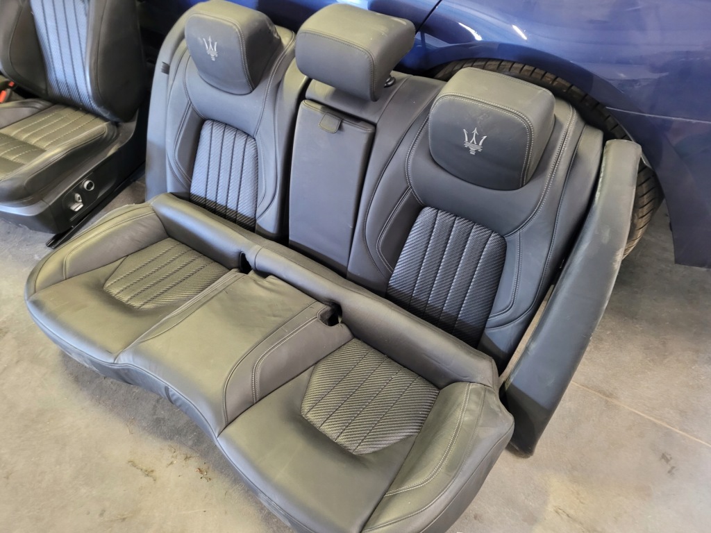фото №10, Maserati quattroporte vi сиденья заднее сиденье обшивки карбон nappa trofeo idealne