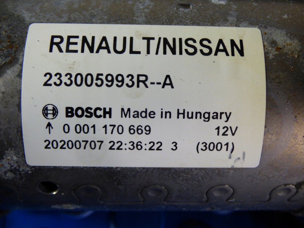фото №5, Стартер stbdb 233005993r renault clio v 1.0 tce