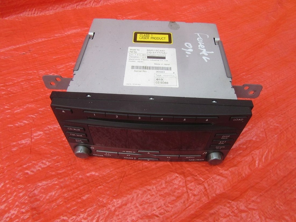 фото №1, Subaru forester iii 2009 радио радиопроигрыватель cd