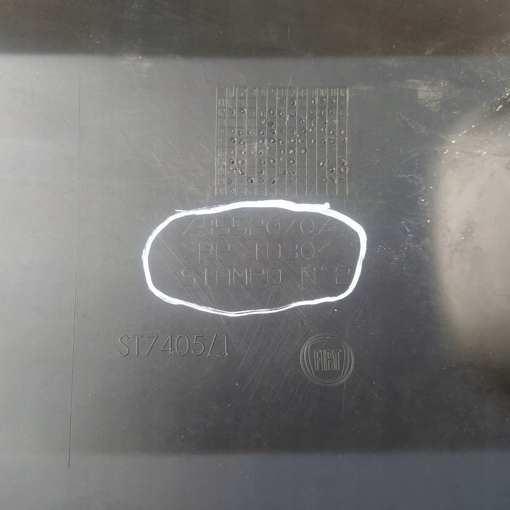 фото №10, Молдинг бампера заднего задняя fiat panda iii 735520707