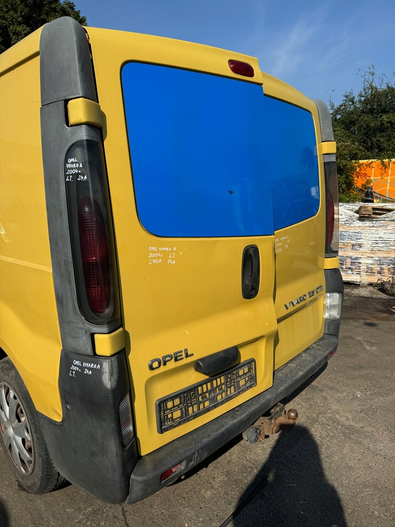 фото №13, Opel vivaro a дверь левый задняя левая задние с крышки форточка крышка багажника l40a 88u